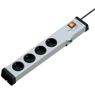 Bodo Ehmann 16A 250V 4 Gang Extension Lead with 1.5m Type F German Schuko Cable and RCD Protection 0220X00042301