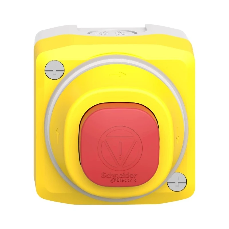 Schneider Electric Harmony Series Illuminated Emergency Stop Push Button, Surface Mount, 22mm Cutout, 1NO + 2NC XALK84W3BG