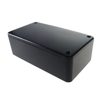 RS PRO Black Black Lid ABS General Purpose Enclosure IP54 40 mm x 126 mm x 65 mm 195-9112