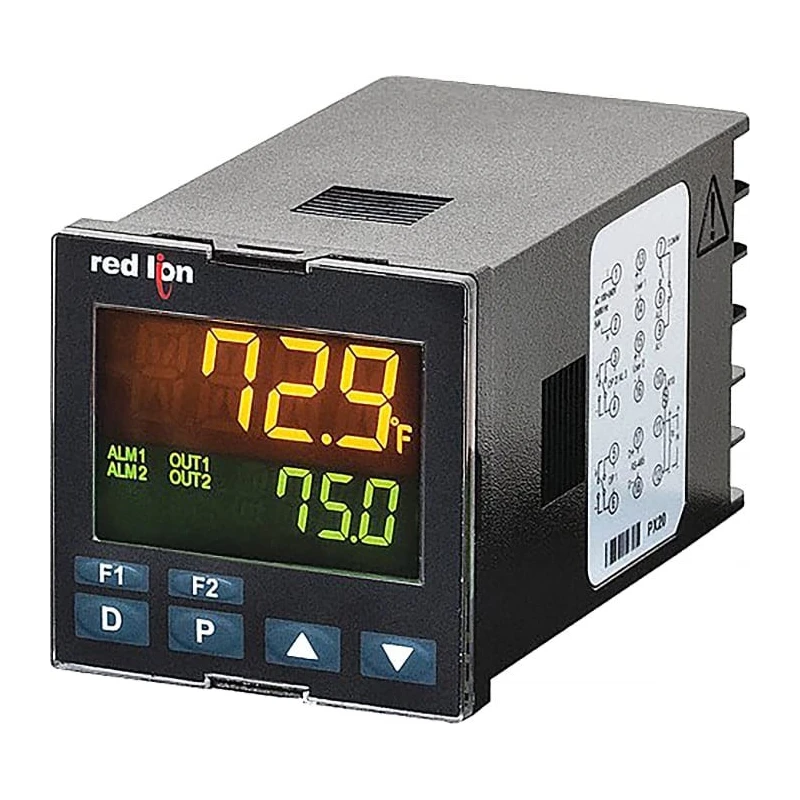 Red Lion PXU Panel Mount PID Temperature Controller 2 Input 1 Output Relay 240V dc PXU100B0