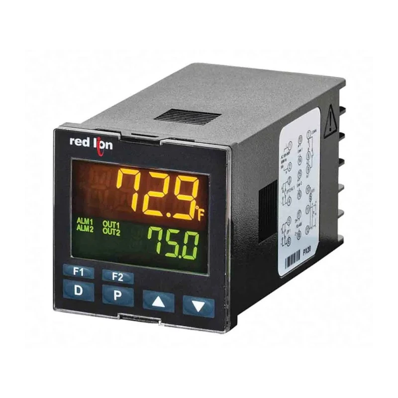 Red Lion PXU Panel Mount PID Temperature Controller 2 Input, 2 Output Relay, Logic/SSR 240V ac PID Controller PXU21A20