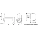 Euro-Locks a Lowe & Fletcher group Company Stainless Steel Camlock 32 mm Panel-to-Tongue 19.1 x 16.6 mm Key Unlock 1342032
