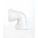 RS PRO Plastic Pipe Fitting Threaded 32 mm Elbow White 196-0544