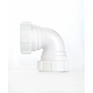 RS PRO Plastic Pipe Fitting Threaded 32 mm Elbow White 196-0544