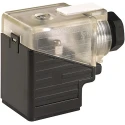 Murrelektronik Limited 2P+E DIN 43650 A Solenoid Connector Male Indicator Light 230V 7000-29121-0000000