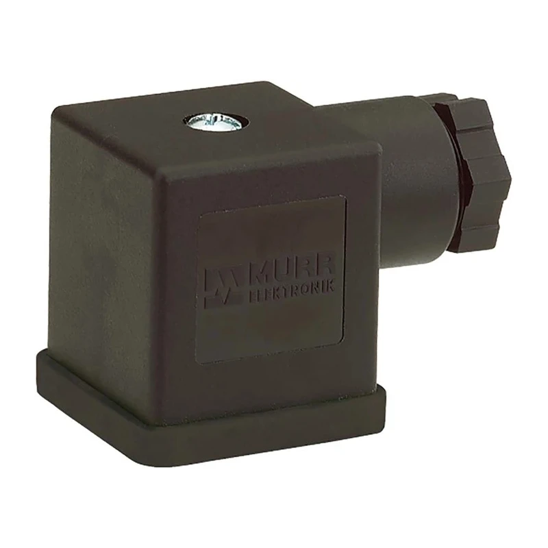 Murrelektronik Limited DIN 43650 Solenoid Connector Male 2P+E 10A 250V Indicator Light 7000-30005-0000000