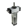 SMC Single Acting Action Pneumatic Gripper, , 0.7 Mpa Max Operating Pressure, M5 x 0.8 Port Size, 2.3 kg Weight MRQBS40-75CB