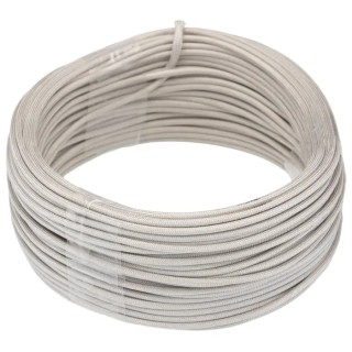 HellermannTyton Braided Fibreglass Natural Cable Sleeve 25m Length 4 mm Cable Diameter GSS1.5