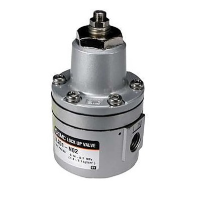 SMC Pneumatic Booster Regulator, Port Size 1/4, Single Acting, Double Acting, 3 Port Options EIL201-F02-L