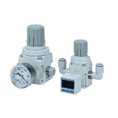 SMC Pneumatic Regulator with One-Touch Fitting, Halogenated Nitrile Rubber Material, Maximum Operating Temperature 60°C IRV20