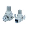 SMC Pneumatic Regulator with One-Touch Fitting, Halogenated Nitrile Rubber Material, Maximum Operating Temperature 60°C IRV20