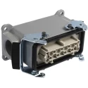 EPIC Heavy Duty Power Connector 16 Way 16A 440V Metal Housing Screw Terminals H-BE 10074000+10195000+12954500