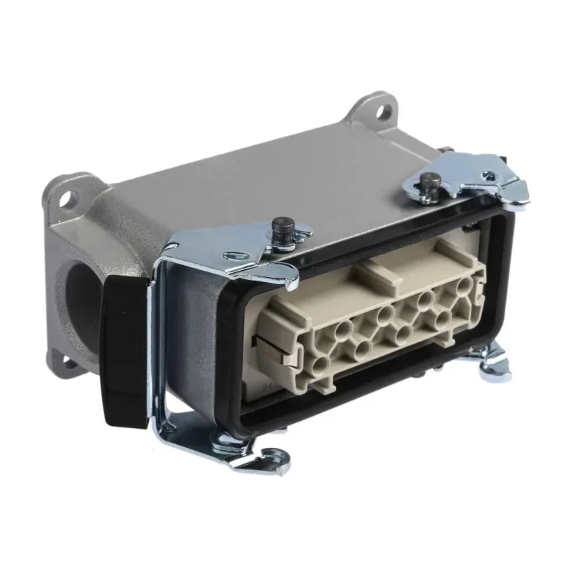 EPIC Heavy Duty Power Connector 16 Way 16A 440V Metal Housing Screw Terminals H-BE 10074000+10195000+12954500