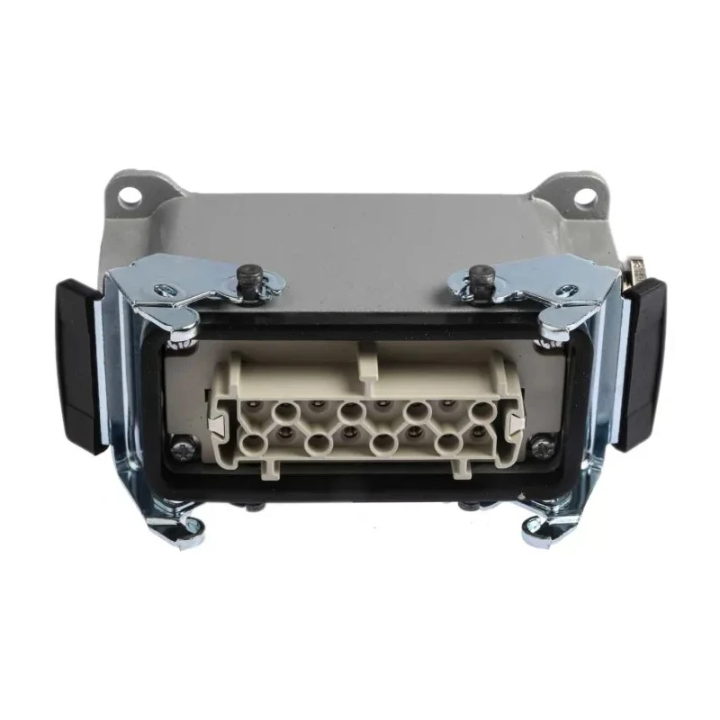 EPIC Heavy Duty Power Connector 16 Way 16A 440V Metal Housing Screw Terminals H-BE 10074000+10195000+12954500