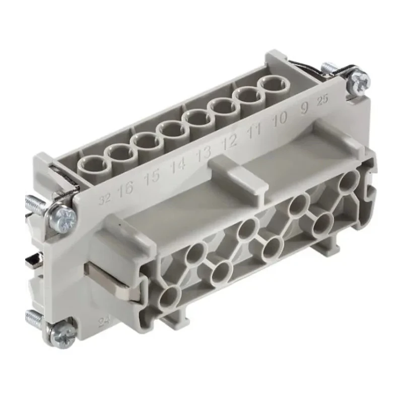 EPIC Heavy Duty Power Connector 16 Way 16A 440V Metal Housing Screw Terminals H-BE 10074000+10195000+12954500