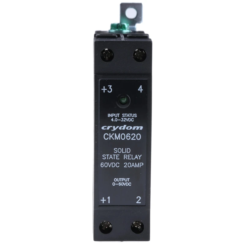 Crydom Solid State Relay 20 A Load, DIN Rail Mount, 60 V Load, 32 V Control CKM0620