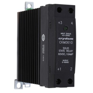 Crydom CKM Series Solid State Relay, 10 A Load, 60 V Load, DIN Rail Mount, 32 V Control CKM0610