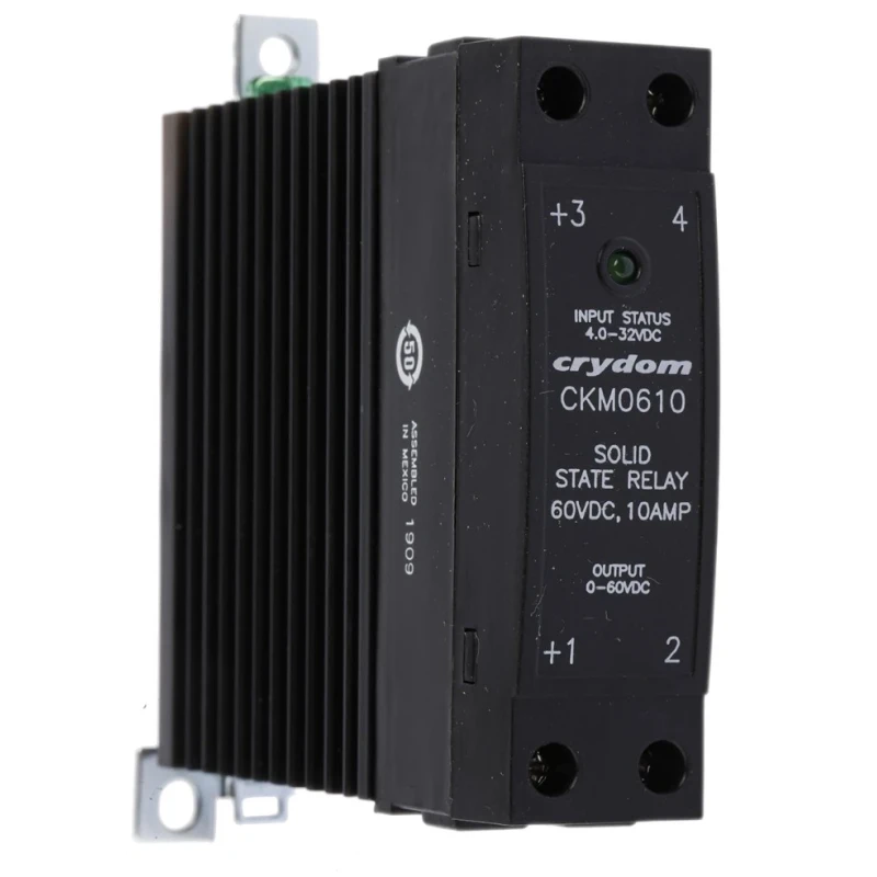 Crydom CKM Series Solid State Relay, 10 A Load, 60 V Load, DIN Rail Mount, 32 V Control CKM0610