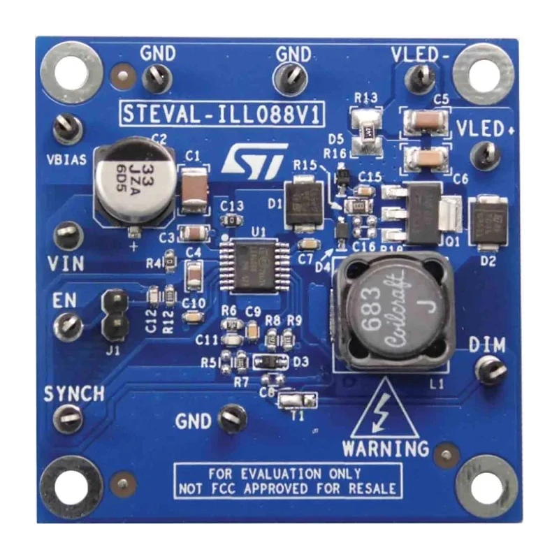 STMicroelectronics STEVAL LED Driver Evaluation Board for LED6000 High Power LED STEVAL-ILL088V1