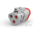 Deutsch DEUTSCH DT Automotive Connector Male Grey Flange 3 Way Crimp Termination DT06-3S-TN31 / 1-2303816-2