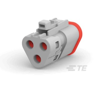 Deutsch DEUTSCH DT Automotive Connector Male Grey Flange 3 Way Crimp Termination DT06-3S-TN31 / 1-2303816-2
