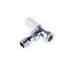 Pegler Yorkshire Chrome Plated Brass Angle Pattern Manual Radiator Valve 1/2 in 601038