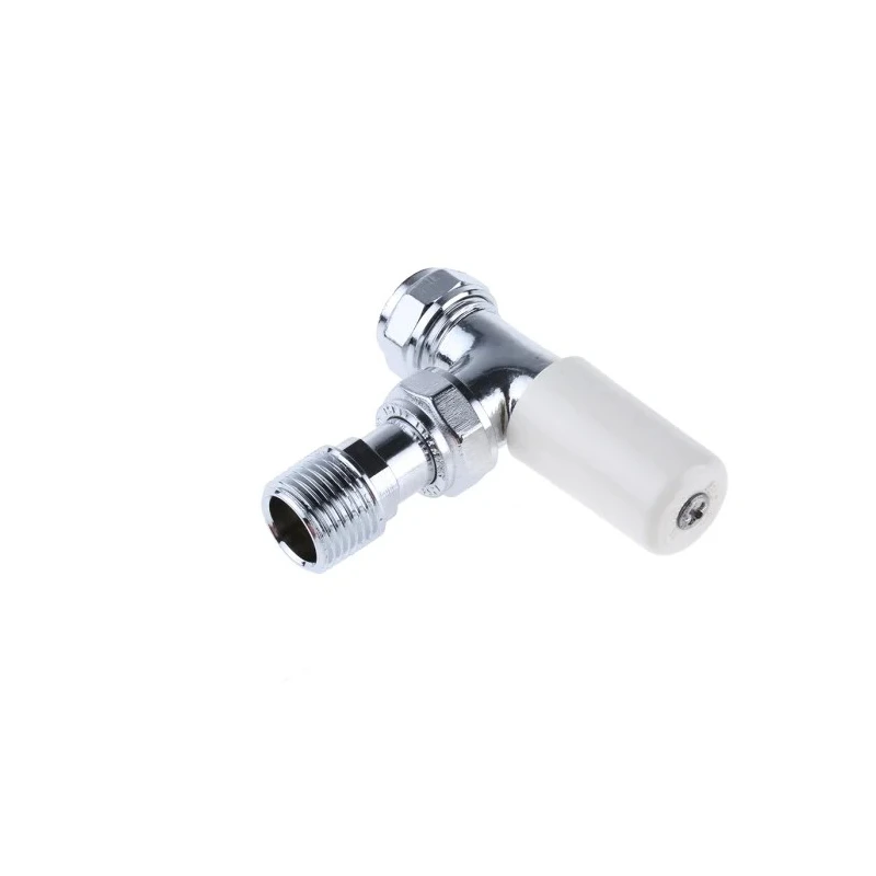 Pegler Yorkshire Chrome Plated Brass Angle Pattern Manual Radiator Valve 1/2 in 601038