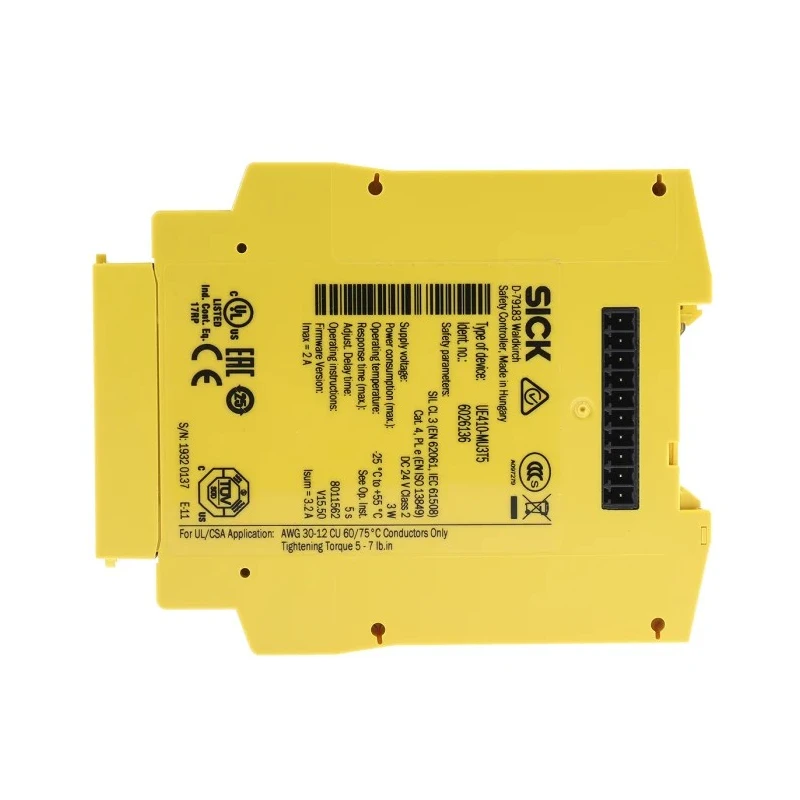 SICK UE410 Series Safety Controller 4 Safety Inputs 4 Safety Outputs 30V DC 
