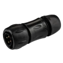 Souriau Sunbank by Eaton Circular Connector 4 Contacts Cable Standard Socket Male IP68 IP69K 320V 16A UTS6JC124PSCR