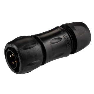 Souriau Sunbank by Eaton Circular Connector 4 Contacts Cable Standard Socket Male IP68 IP69K 320V 16A UTS6JC124PSCR