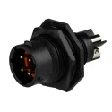 Souriau Sunbank by Eaton Circular Connector, 4 Contacts, Panel Mount, Standard Size, Plug, Male, IP68 IP69K UTS7124PSCR