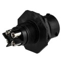 Souriau Sunbank by Eaton Circular Connector, 4 Contacts, Panel Mount, Standard Size, Plug, Male, IP68 IP69K UTS7124PSCR