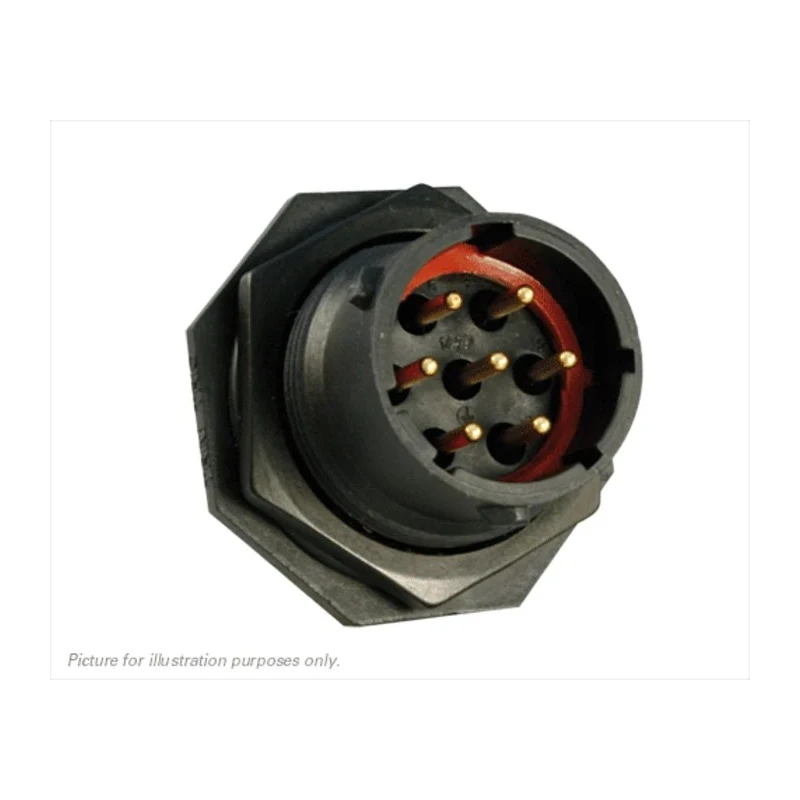 Souriau Sunbank by Eaton Circular Connector, 7 Contacts, Panel Mount, Standard Size, Plug, Male, IP68 IP69K UTS7147PSCR