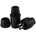 Souriau Sunbank by Eaton Circular Connector, 4 Contacts, In-Line Standard Connector, Plug Male, IP68 IP69K UTS1JC124PSCR