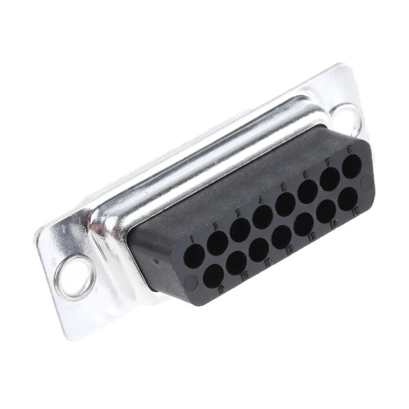RS PRO 15 Way Straight Cable D-Sub Connector Female 15 Contacts 5A Current 470V Voltage RS PRO 481-106