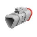 Deutsch Automotive Connector Male Grey Flange 3 Way Crimp Termination 3 Contacts 13A DT06-3S-TE81 / 2-2303816-1