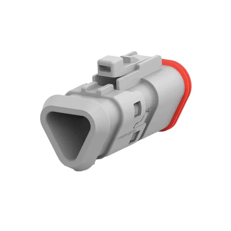 Deutsch Automotive Connector Male Grey Flange 3 Way Crimp Termination 3 Contacts 13A DT06-3S-TE81 / 2-2303816-1