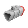 Deutsch Automotive Connector Male Grey Flange 3 Way Crimp Termination 3 Contacts 13A DT06-3S-TE81 / 2-2303816-1