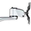 StarTech.com Silver Wall Mount Monitor Arm, Supports up to 14kg Load, VESA 75x75/100x100, Dimensions ARMWALLDSLP
