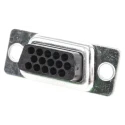 RS PRO 15 Way Straight 2.29 mm Pitch Cable D-Sub Connector Female 300V 5A 481-465