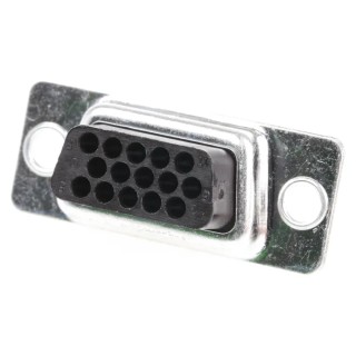 RS PRO 15 Way Straight 2.29 mm Pitch Cable D-Sub Connector Female 300V 5A 481-465