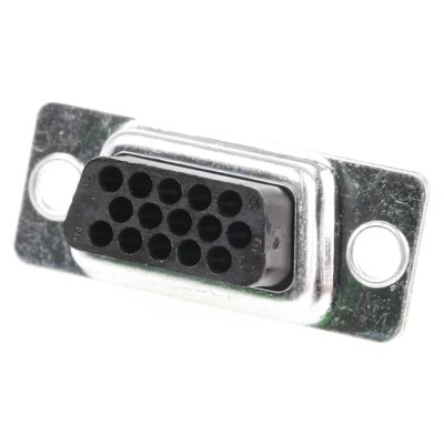 RS PRO 15 Way Straight 2.29 mm Pitch Cable D-Sub Connector Female 300V 5A 481-465