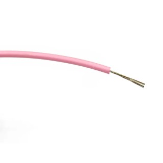 RS PRO Pink Hook Up Wire 24 AWG 7/0.2 mm Core Strands 100 m Polyvinyl Chloride 196-4218