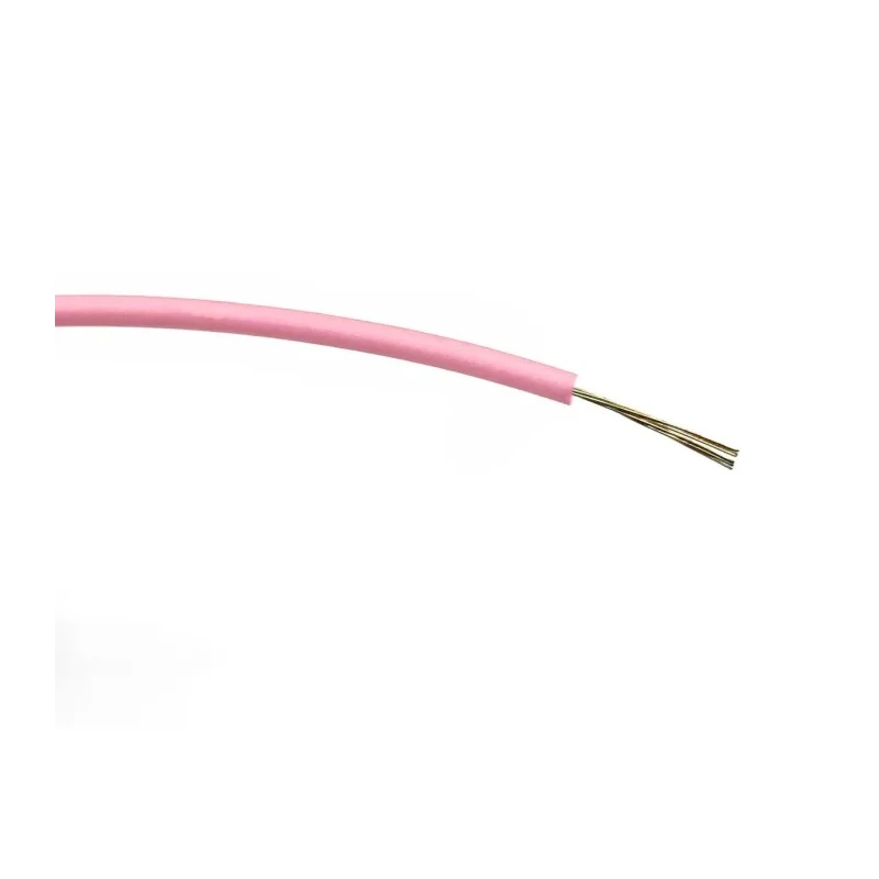 RS PRO Pink Hook Up Wire 24 AWG 7/0.2 mm Core Strands 100 m Polyvinyl Chloride 196-4218