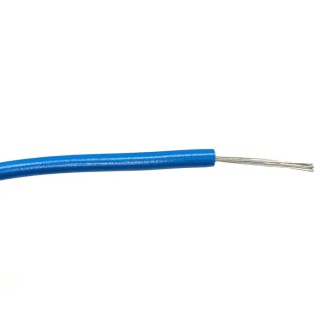 RS PRO Blue Hook Up Wire 24 AWG 7/0.2 mm Core Strands 500 m Polyvinyl Chloride Insulation 196-4225
