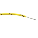 RS PRO Black and Yellow Hook Up Wire 24 AWG 7/0.2 mm Core Strands 100 m Polyvinyl Chloride 196-4251