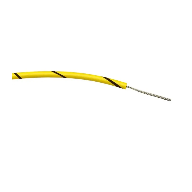 RS PRO Black and Yellow Hook Up Wire 24 AWG 7/0.2 mm Core Strands 100 m Polyvinyl Chloride 196-4251