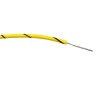 RS PRO Black and Yellow Hook Up Wire 24 AWG 7/0.2 mm Core Strands 100 m Polyvinyl Chloride 196-4251