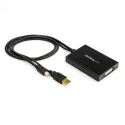 StarTech.com 2 port Mini DisplayPort to Dual-Link DVI-D Video Adapter 358mm Cable Length 2560 x 1600 Pixel Maximum MDP2DVID2