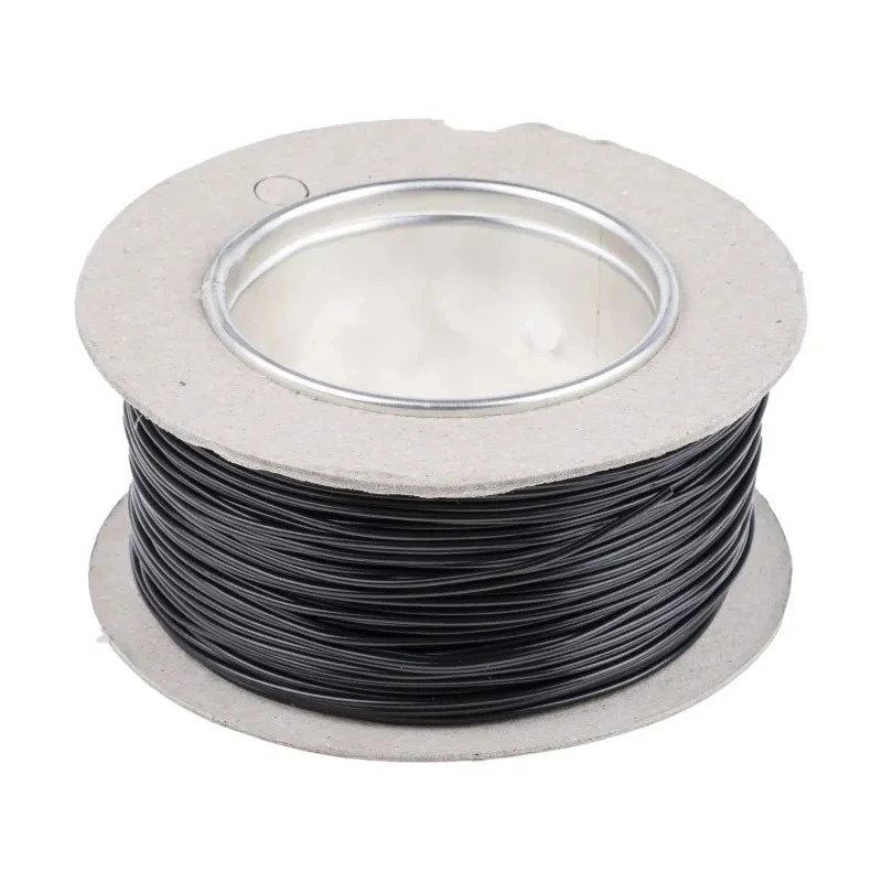 RS PRO Black Single Core PVC Insulated Hook Up Wire, 20 AWG, 16/0.2 mm Strands, 100 m Length, 1000V AC, Annealed 196-4253